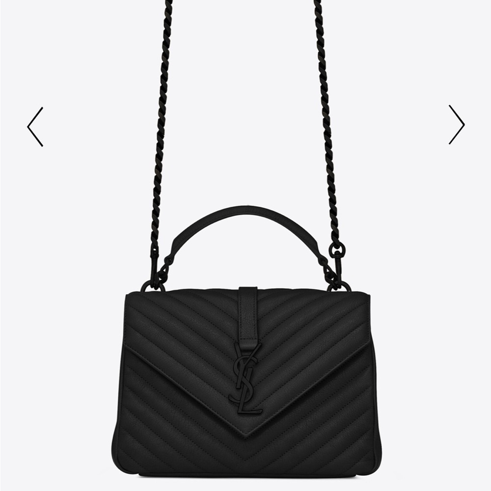 Saint Laurent college medium chain bag in quilted leather